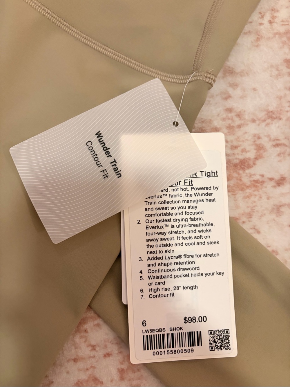 BRAND NEW Lululemon Beige define Jacket & Leggings Set - Picture 3 of 3